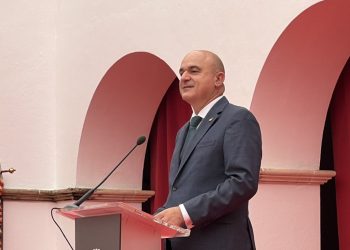 Vicent Marí durante su discurso institucional del día de Sant Ciriac, Festa del Vuit d'Agost de Eivissa.