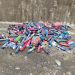 Residuos de botellas de gas de la risa en el vertedero de Ca na Putxa.