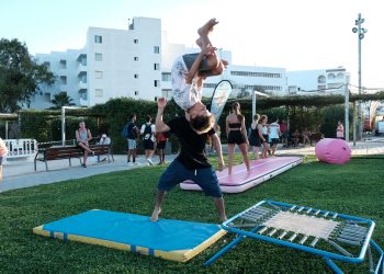 Actividad de la última cita de Joves al Carrer en Santa Eulària. Foto: Ayuntamiento de Santa Eulària