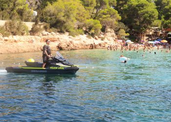 Moto náutica de la Policía Local de Sant Antoni