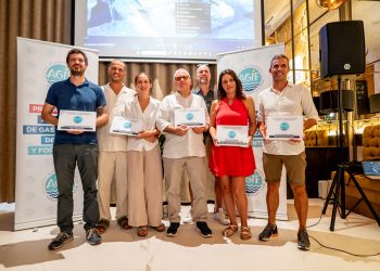 Imagen de los premiados. Fotos Consell d'Eivissa