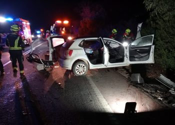 Una imagen del accidente facilitada por el Consell de Formentera