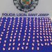 Pastillas intervenidas por los agentes. Foto: Policía Local de Sant Josep