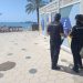 Policía Nacional de Ibiza en el Paseo de ses Figueretes, en una  imagen de archivo.