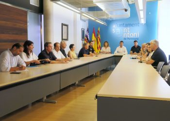 Un momento de la reunión celebrada hoy. Foto: Ayuntamiento de Sant Antoni