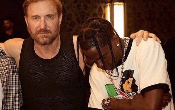 Scott, a la derecha, con el dj francés David Guetta.