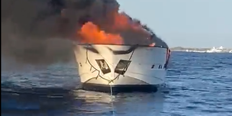 Imagen del vídeo de Salvamento Marítimo.