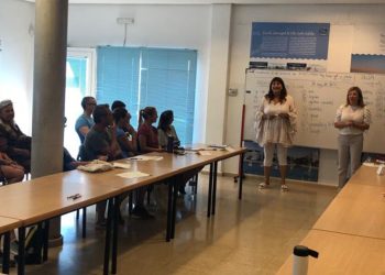 Una imagen de archivo de los cursos de castellano que ofrece el Ayuntamiento de Santa Eulària.