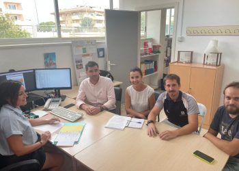 Imagen de al reunión facilitada por el Ajuntament de Santa Eulària.