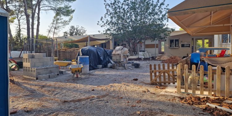 Imagen del esta de las obras facilitada por la coalición de Sa Veu y Ciudadanos.