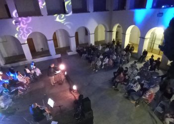 El claustro del Ayuntamiento de Ibiza durante un evento.