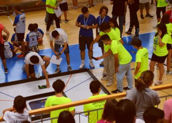 Un momento de la participación del equipo 'ACME' en la final nacional. Foto: Club de Robòtica Educativa d´Eivissa