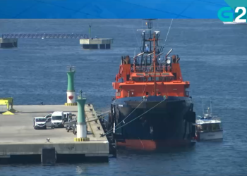 Imagen del Bestarruza, el barco cargado con las dos toneladas de droga. Imagen: Telexornal TVG