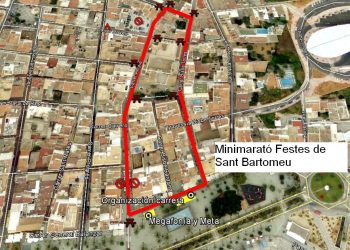 Recorrido de la carrera. Foto: Quadriatlon Ibiza