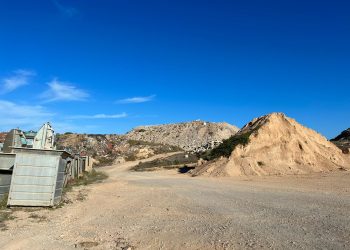 Zona de l'abocador on van els residus d'obra. Foto: Consell Insular de Formentera