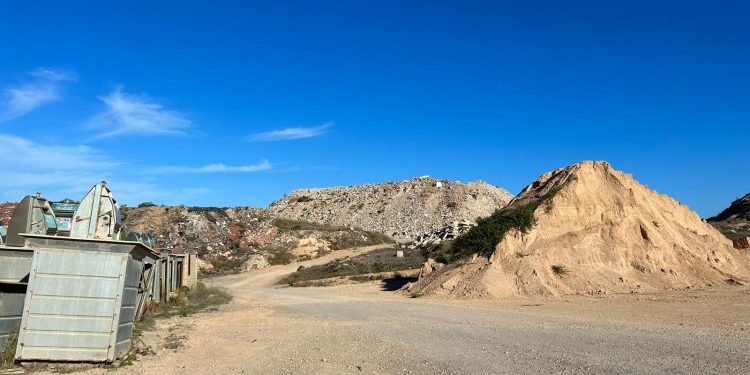 Zona de l'abocador on van els residus d'obra. Foto: Consell Insular de Formentera