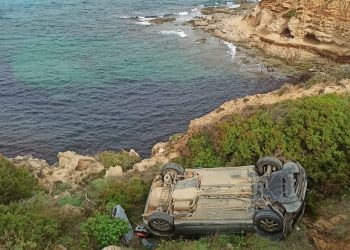 Imagen del estado en el que ha quedado el vehículo.