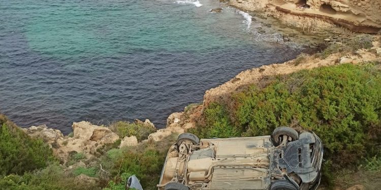 Imagen del estado en el que ha quedado el vehículo.