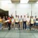 Los deportistas y sus familiares con Vicent Marí y Salvador Losa. Foto: Consell de Ibiza