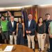 Directivos de la Pimeef junto al conseller Alejandro Sáenz de San Pedro. Foto: Pimeef