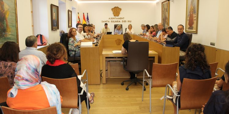 Imagen del pleno celebrado hoy. Foto: Ayuntamiento de Santa Eulària