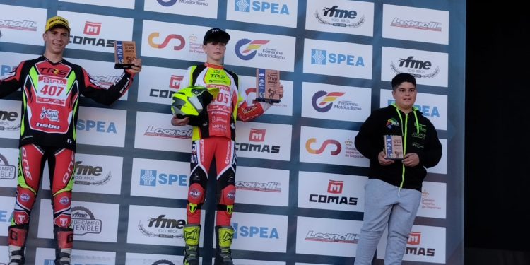 Xicu Marí, tercero en el podio. Foto: Motoclub Formentera i Eivissa