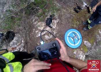 Imagen de archivo de un dron de bomberos.