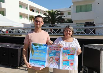 Artal Mayans i Eva Nieto, a la presentació de la festa. Foto: Consell Insular de Formentera