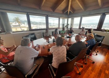 Encuentro mantenido entre el Consistorio y representantes del sector turístico. Foto: Ajuntament d'Eivissa