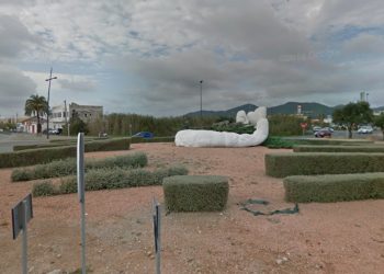 Zona de la rotonda de los podencos de Ibiza.
