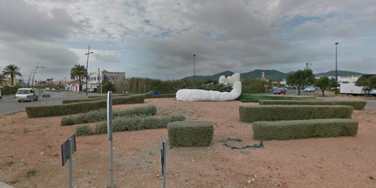 Zona de la rotonda de los podencos de Ibiza.