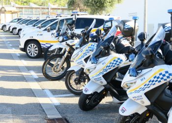 Nuevos vehículos incorporados al parque móvil de la Policía Local. Foto: Ayuntamiento de Sant Antoni