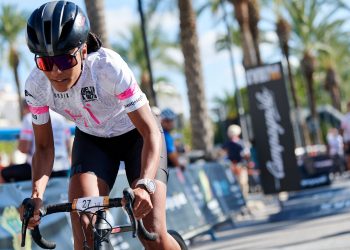 Una imagen de la Vuelta cicloturista a Ibiza.