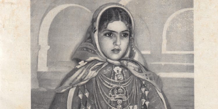 "La de las sortijas", exposada per Eugenia Loutchinsky a les Galeries Laietanes de Barcelona (Col·lecció Joan-Albert Ribas)