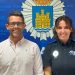 El alcalde de Ibiza, Rafa Triguero, y Sonia María Bea Blanco, nueva jefa de la Policía Local de Ibiza.