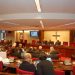 Una imagen de la reunión de ayer en la Conferencia Episcopal para abordar los datos de abusos sexuales en la Iglesia que contiene el informe del Defensor del Pueblo.