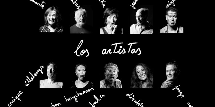Cartel con las y los artistas que participan en esta muestra.