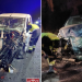 Así han quedado los dos vehículos implicados en el accidente: siniestro total. Fotos Bombers d'Eivissa