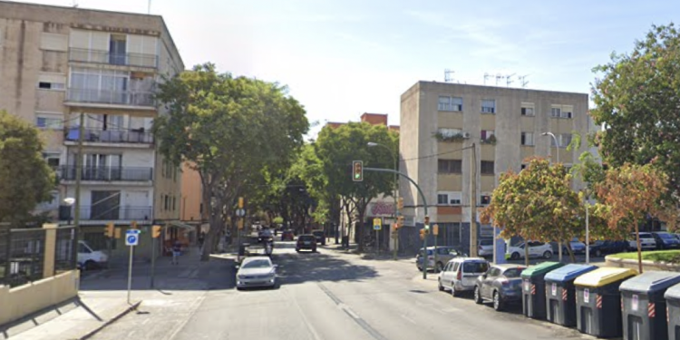 Calle Indalecio Prieto de Palma donde han sucedido los hechos.