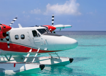 Una de las imágenes de hidroaviones de la página web de la aerolínea.