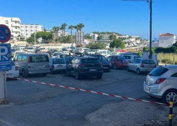 Aparcamiento público que ya no podrá usarse. Foto Ayuntamiento de Santa Eulària