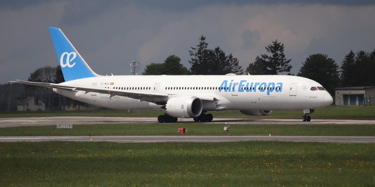 Un avión de Air Europa. Foto Andrzej Otrębski