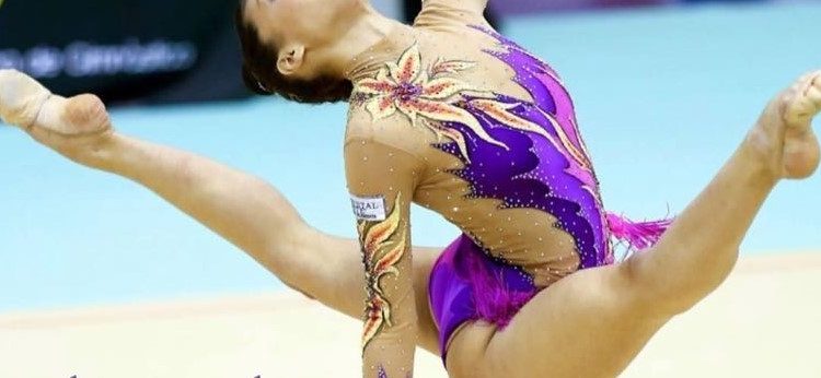 Una gimnasta en una imagen de una masterclass del CGR Portmany