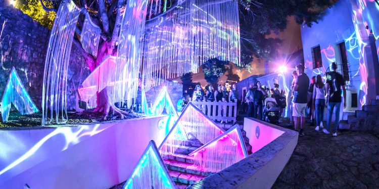 Una imagen de una edición anterior del Ibiza Light Festival.