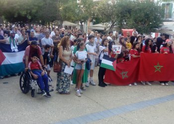 Manifestación en Vara de Rey de apoyo al pueblo palestino.