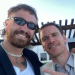 Trott Matter ha compartido en sus redes esta imagen en una boda con Michael Fassbender en Ibiza. Instagram Trott Matter