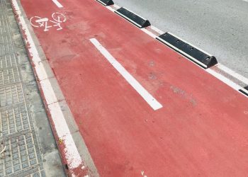 Imagen de archivo de un tramo de carril bici en la ciudad de Ibiza.