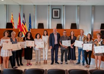 Imatge del lliurament. Foto: Consell d'Eivissa