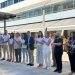 Concentración en el CETIS de Ibiza en solidaridad por las familias y personas allegadas a las víctimas del incendio de la discoteca de Murcia que ha dejado al menos 13 muertos.
