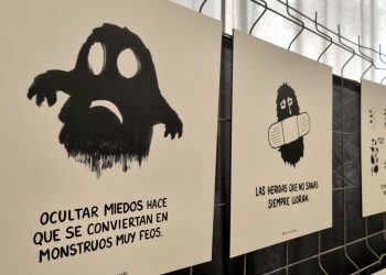 Algunas de las imágenes de la exposición. Foto: Área de Salud de Ibiza y Formentera